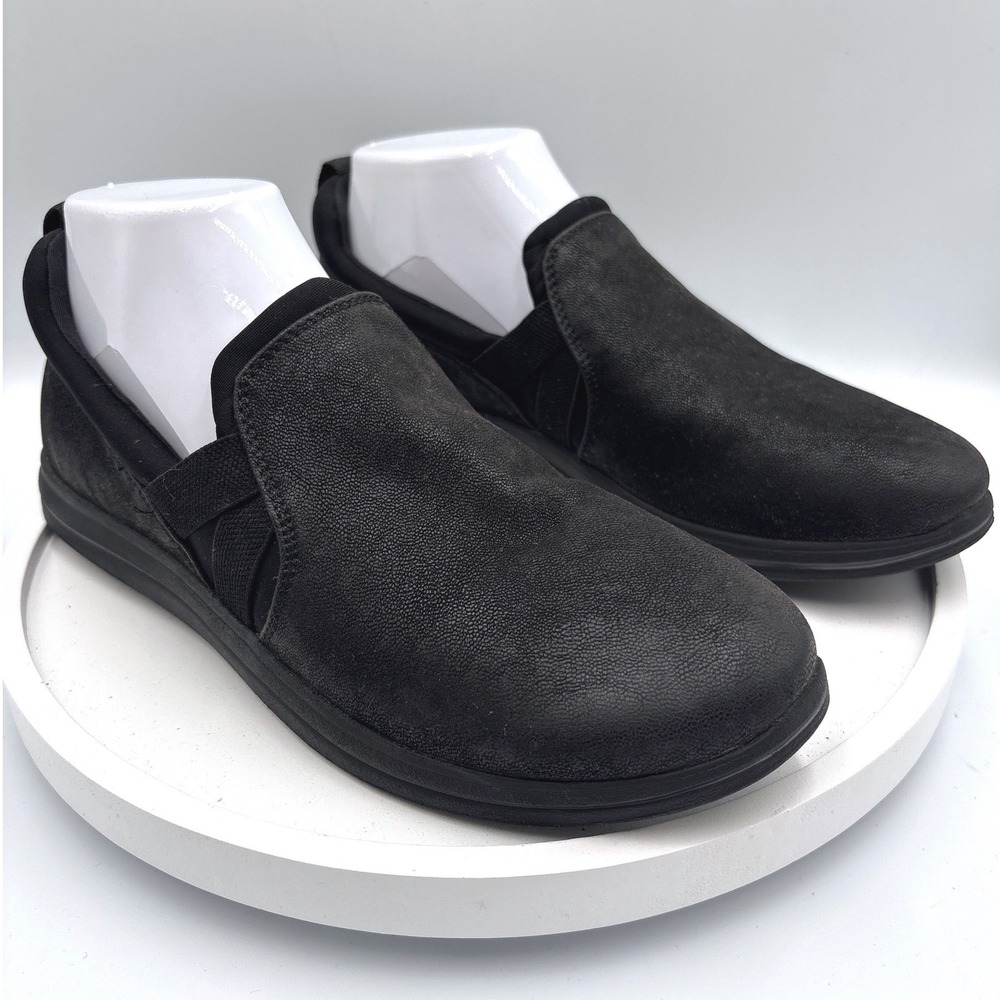Clarks Cloudsteppers Bree Slip On Shoes 8 Black Comfort Lightweight 2112